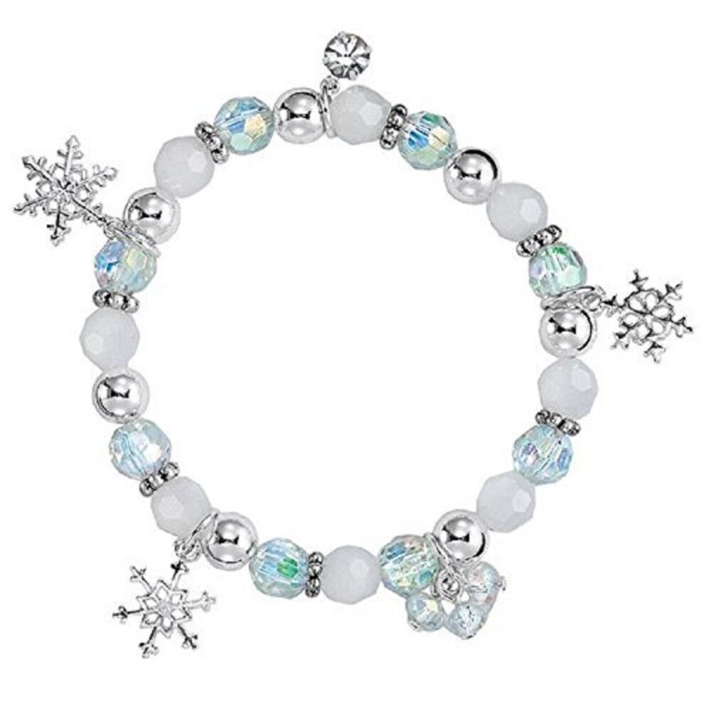 Vintage Winter Snowflake Stretch Bracelet 2016 Snowflake Charms New Boxed